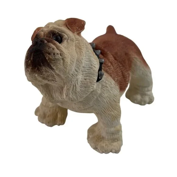 English Bulldog Resin Figurine Spiked Collar - Picture 2 of 11